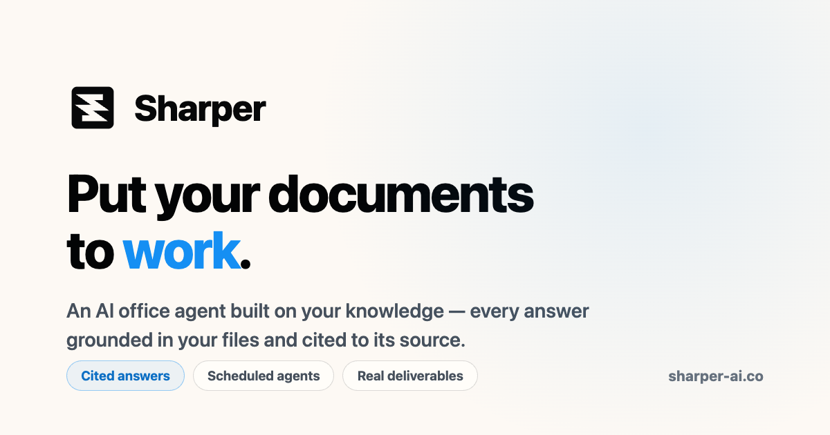 Sharper AI